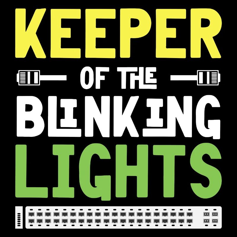 Gardien du réseau de technologie informatique Blinking Lights