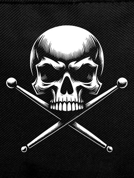 skull and crossed drumsticks