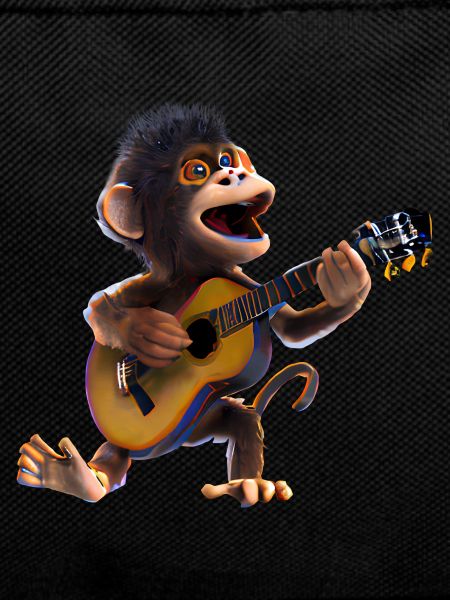 Monkey guitarist