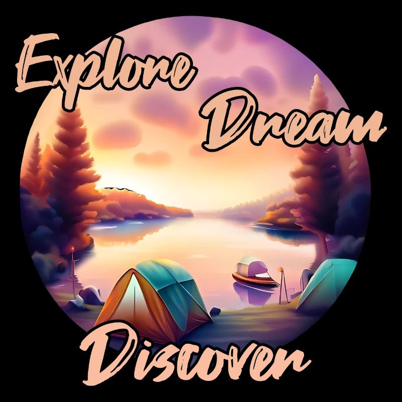Camping Abenteuer Explore Dream Discover