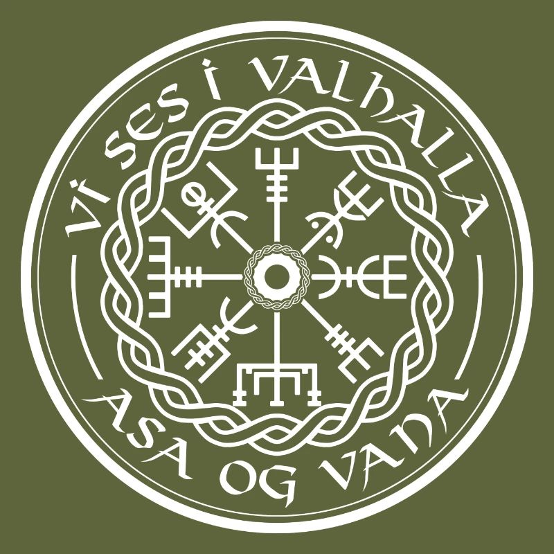 Vegvisir Vikinger Walhalla Spruch Kompass