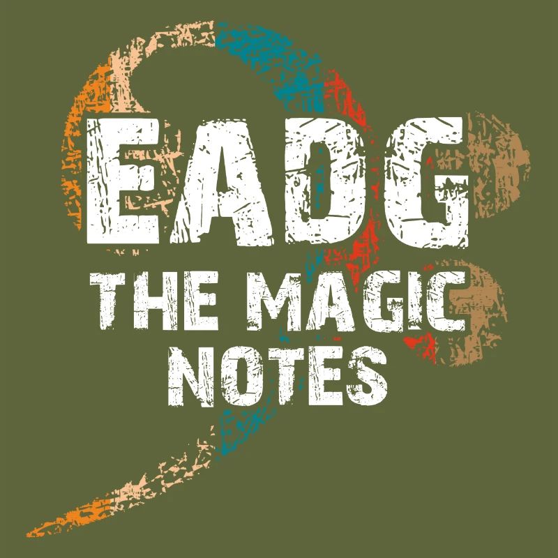 EADG les notes de basse magiques - design de basse cool