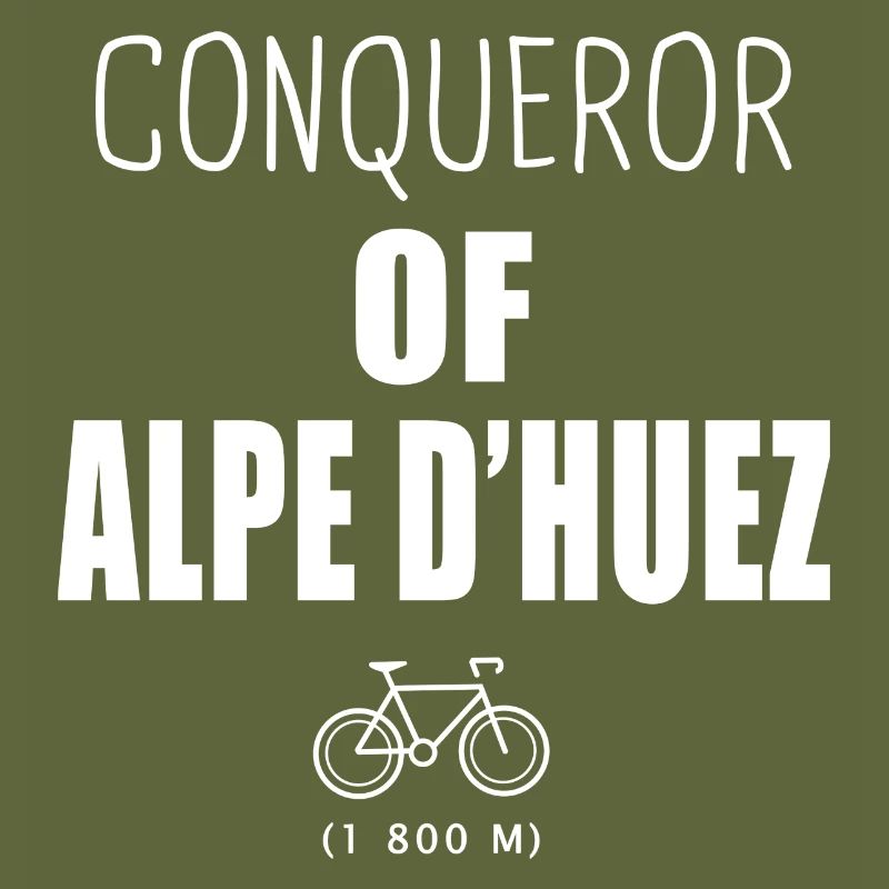 Conquérant des Alpes d’Huez à vélo Alpes