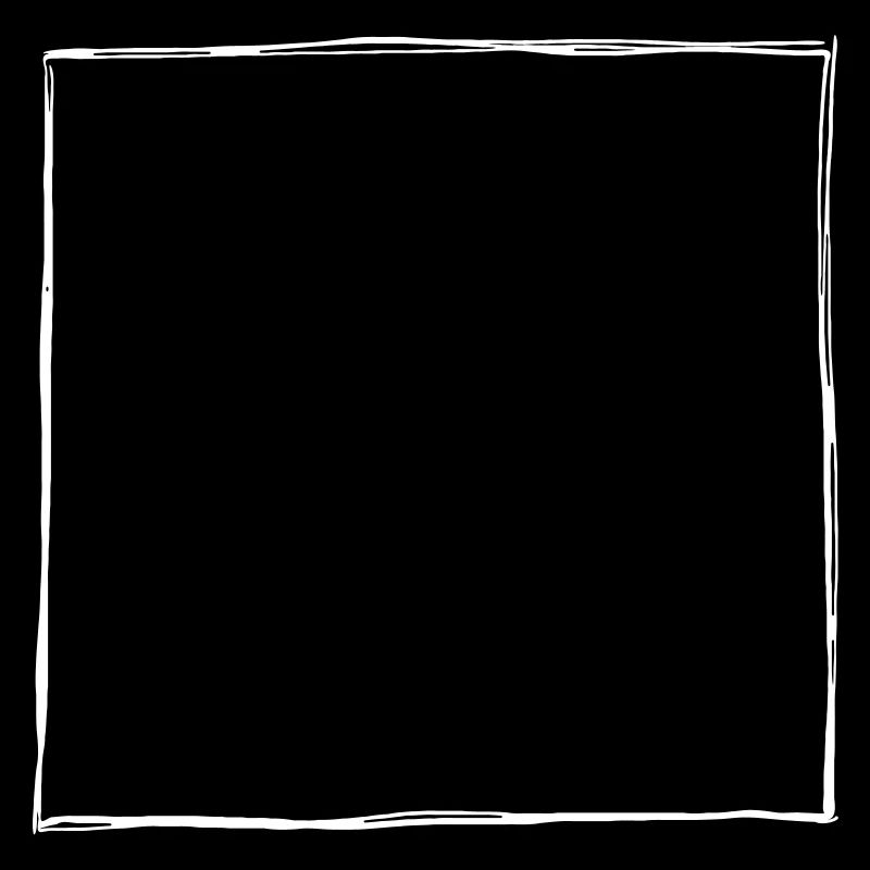 Ink Drawn Square Frame (1c)