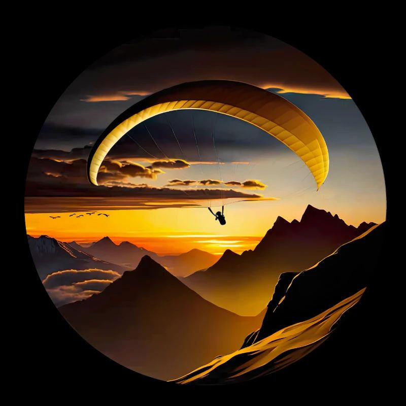 Paragliding in the mountains