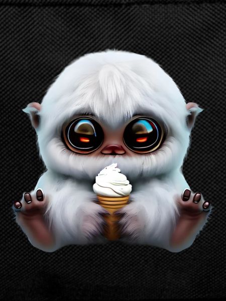 Yeti mit Softeis
