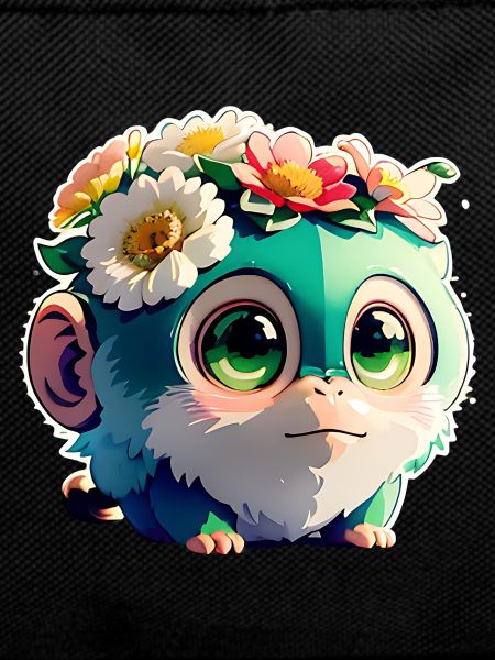 Flowery monkey friend