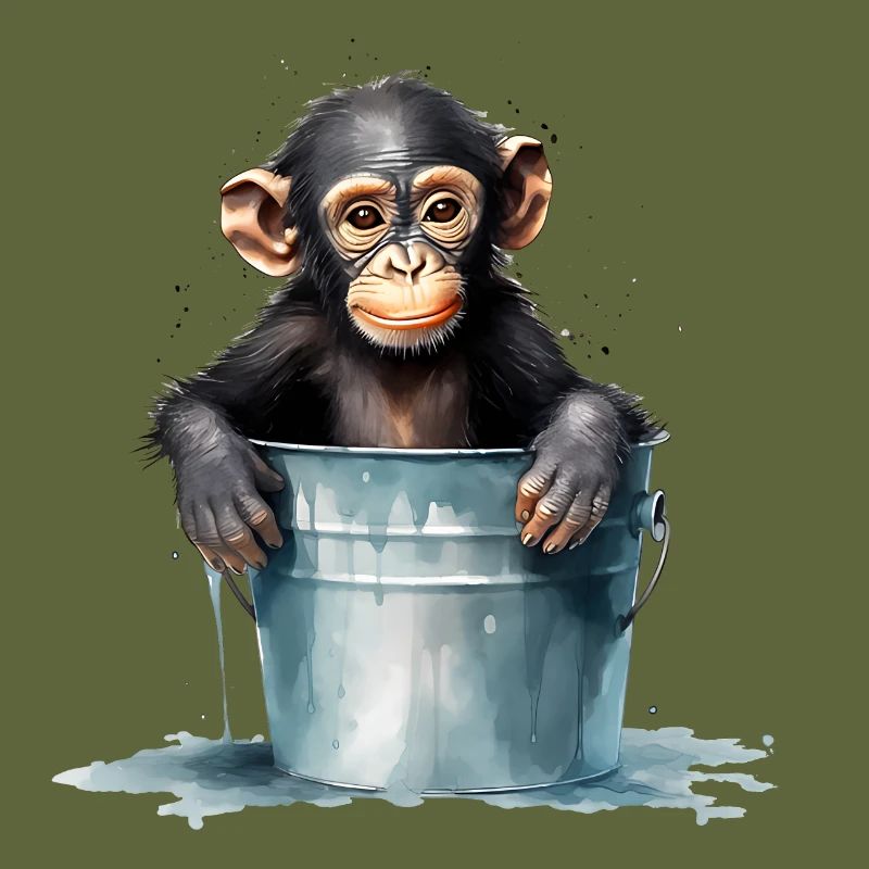 Monkey seeks cooling