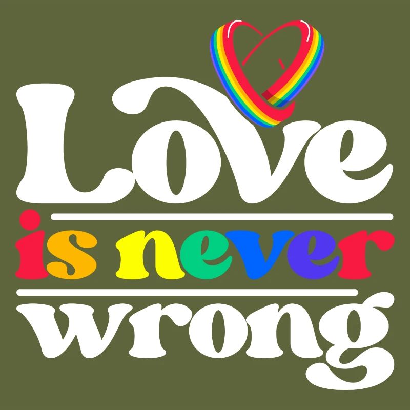 Love Is Never Wrong Lgbtq Diversity Rainbow Pride
