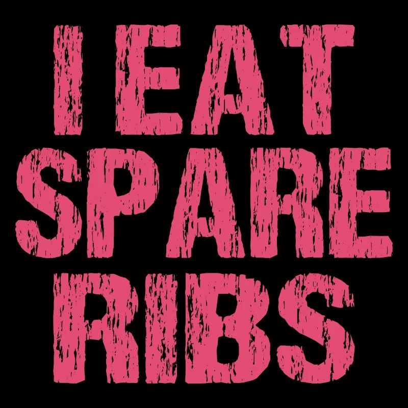 I eat spare ribs