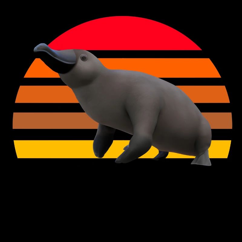 Illustration d’ornithorynque mignon