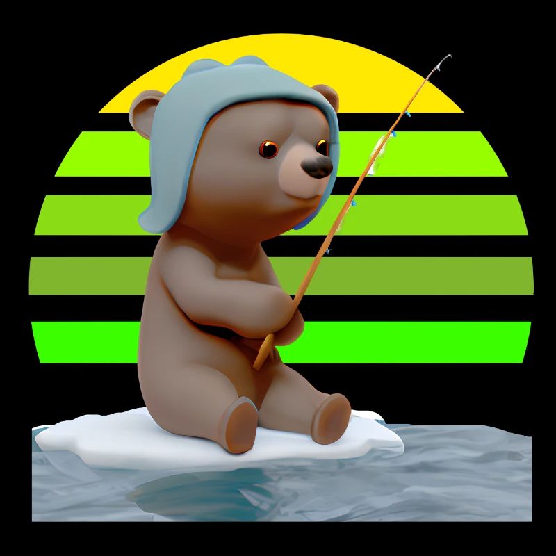 Pêche sur glace à l’ours pêcheur