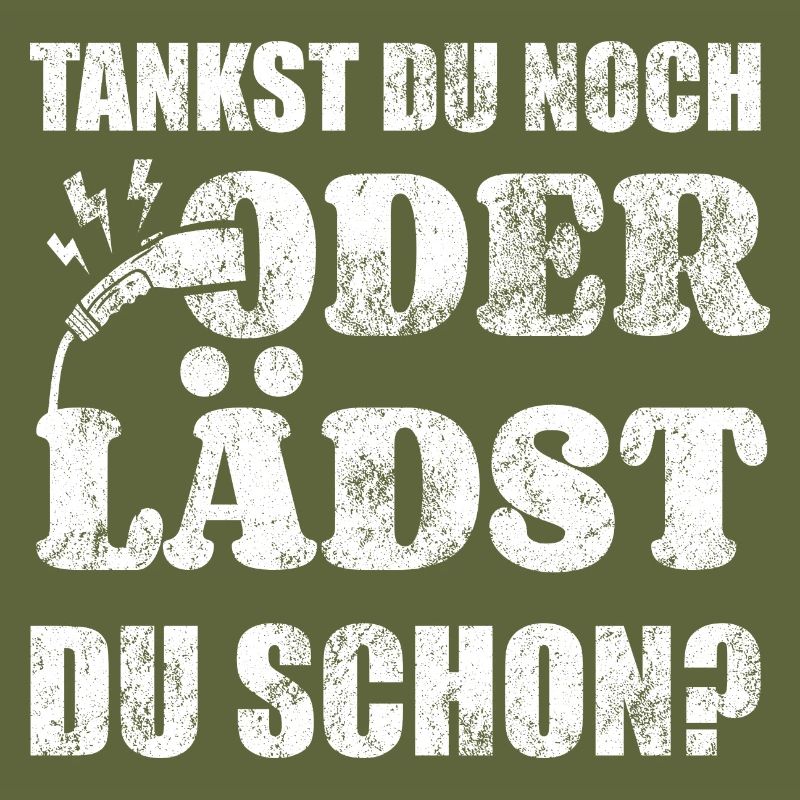 Elektroauto - E-Auto Aufladen Spruch