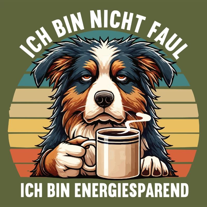 Ich Bin Nicht Faul Australian Shepherd Aussie