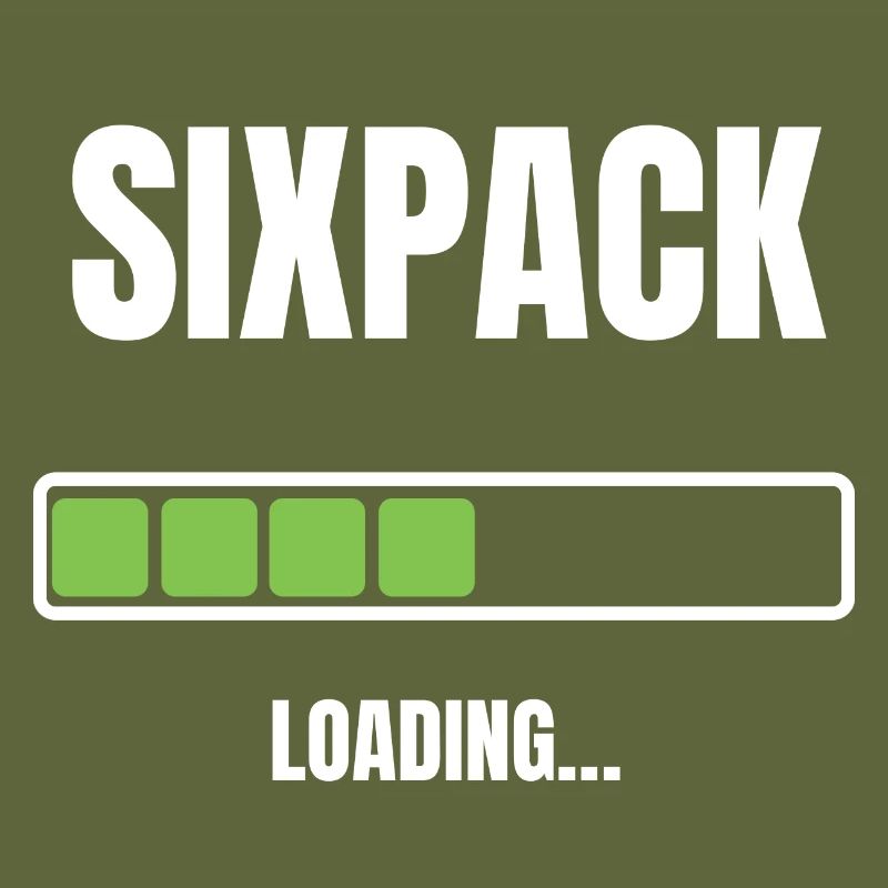 Sixpack washboard belly loading abdominal muscles