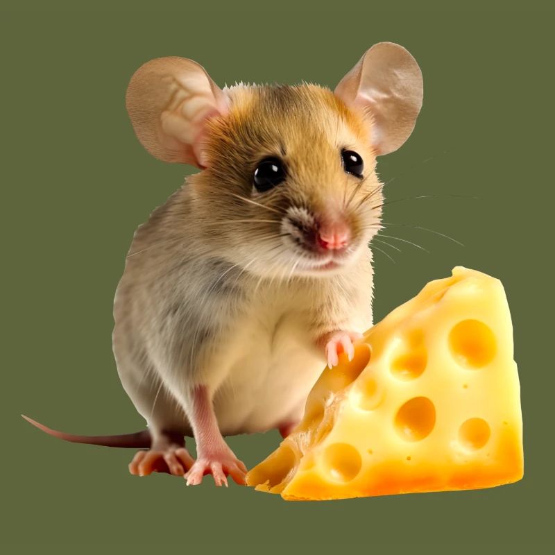 Mouse with cheese