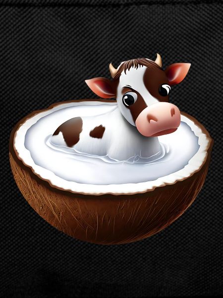 Cow in coconut