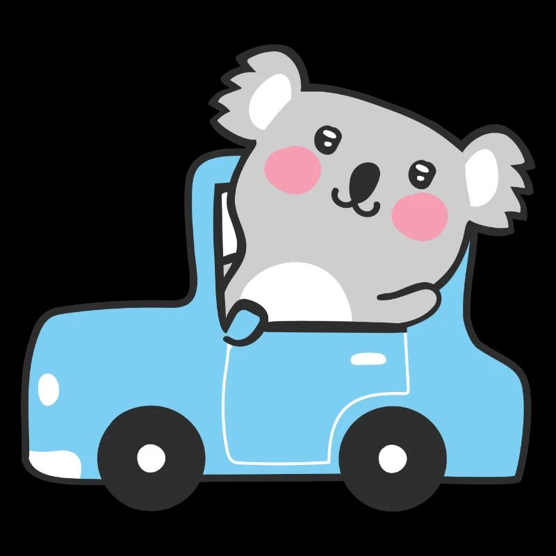 Koala mit dem Auto