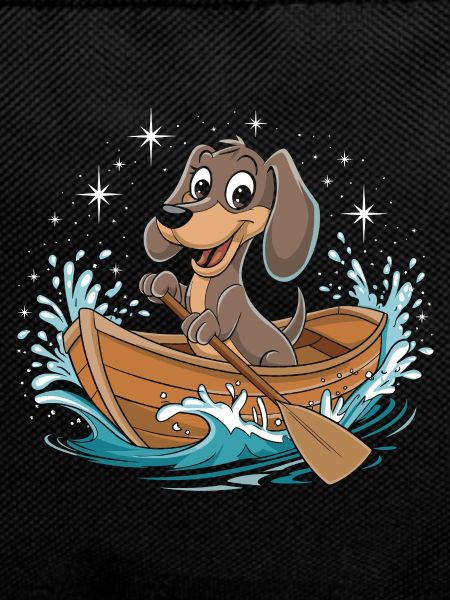 A Dachshund Boating Paddle Boat