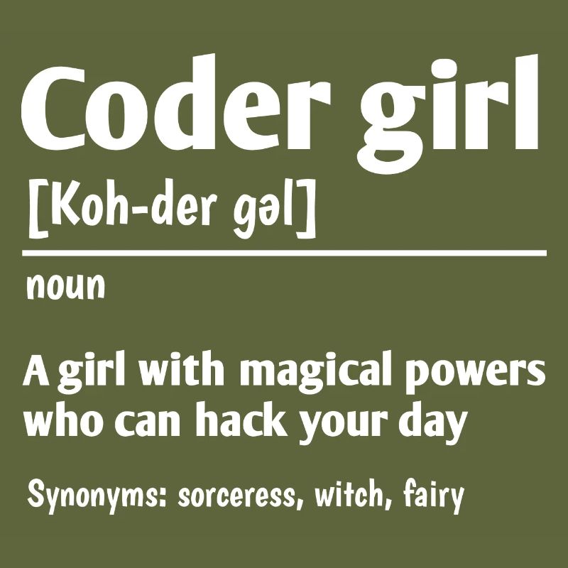 Coder Girl Definition Noun Software Developer Prog