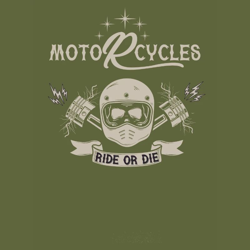 Motorcycles Ride Gold Die Biker Reiten oder Sterben