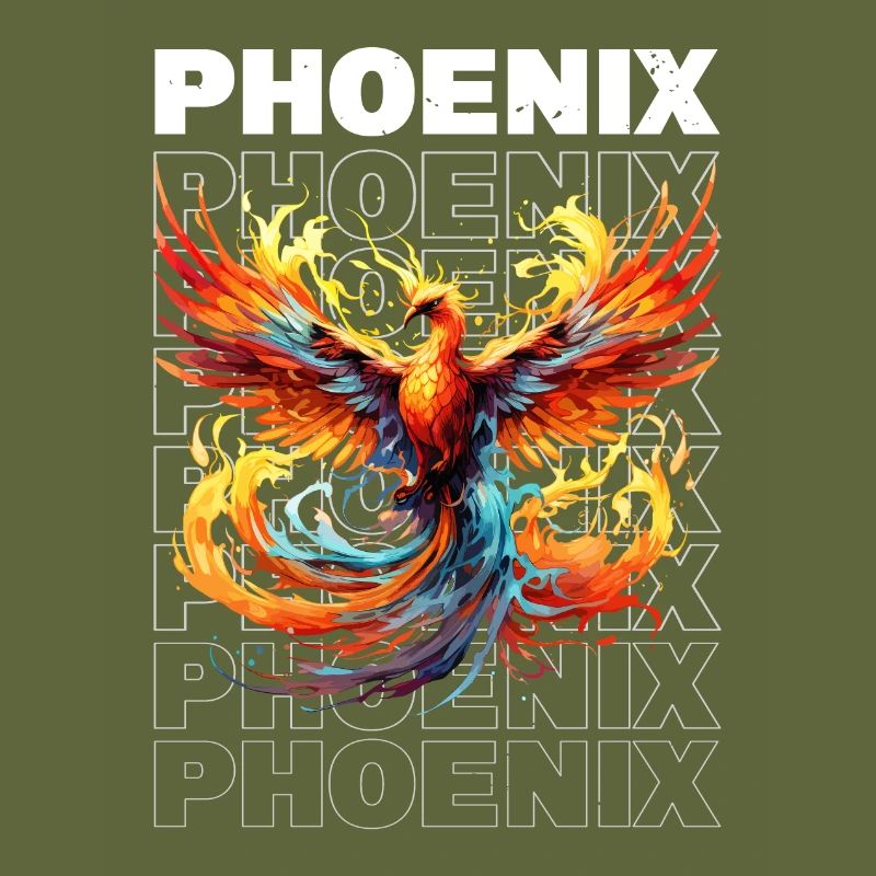 Phoenix Phoenix Fire Flames Bird Mythology