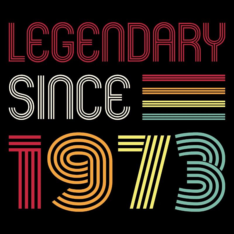 Birthday Legendary Since 1973