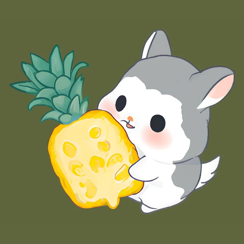 Le chinchilla aime l’ananas