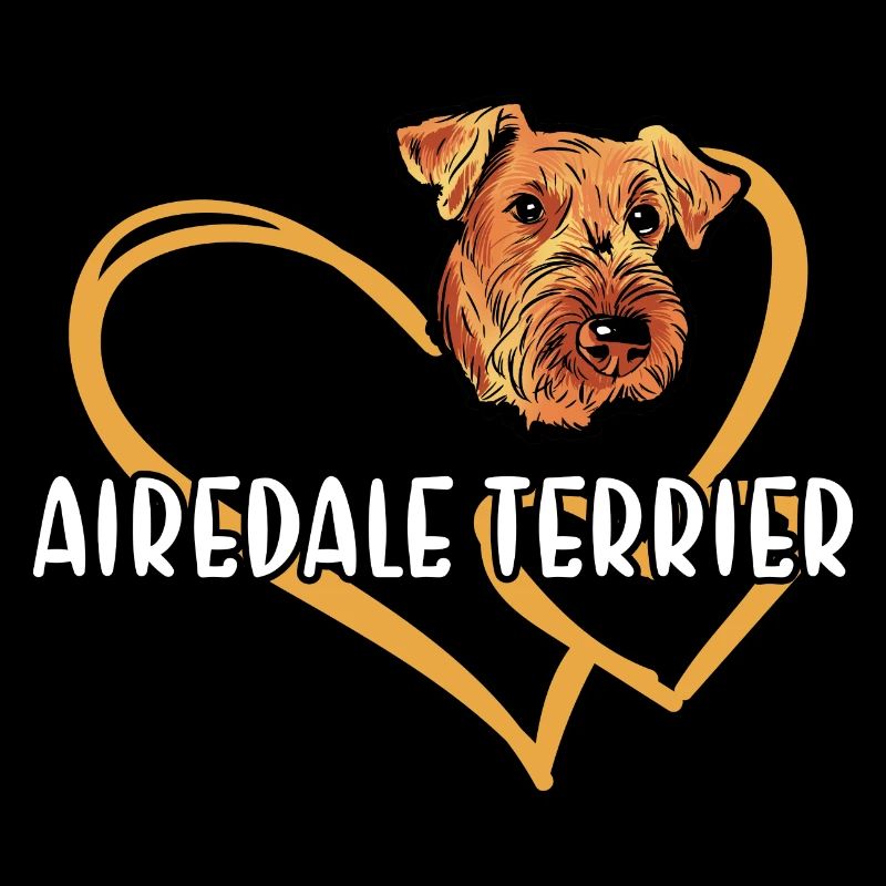 Airedale Terrier Heart
