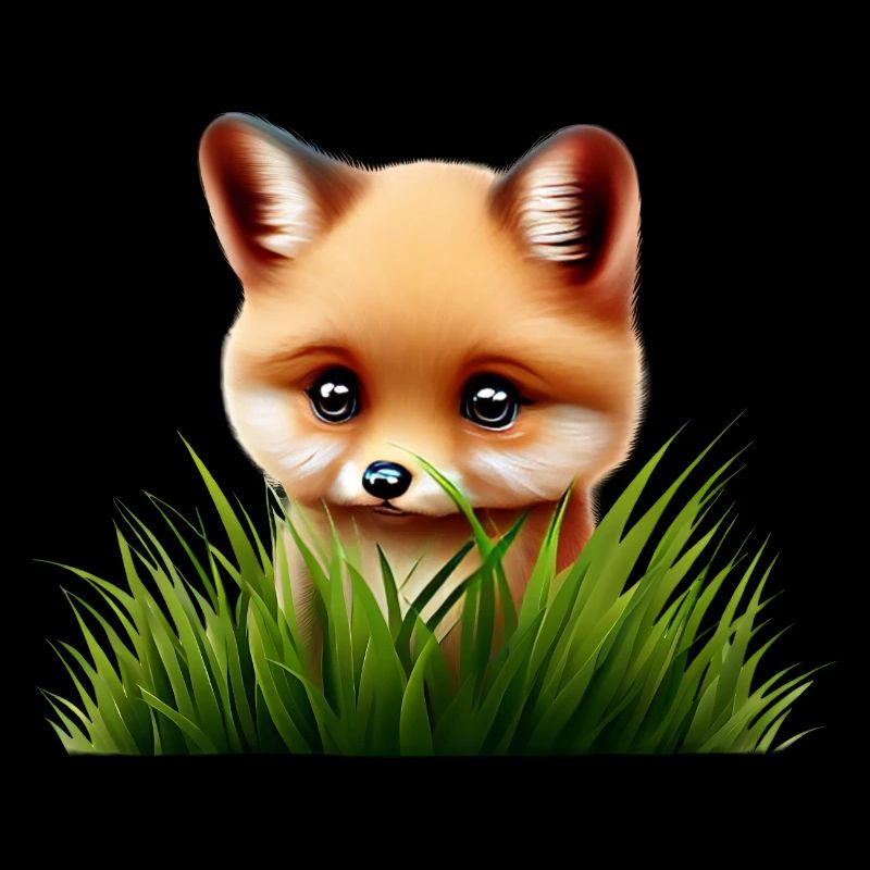 Fox in the tall grass