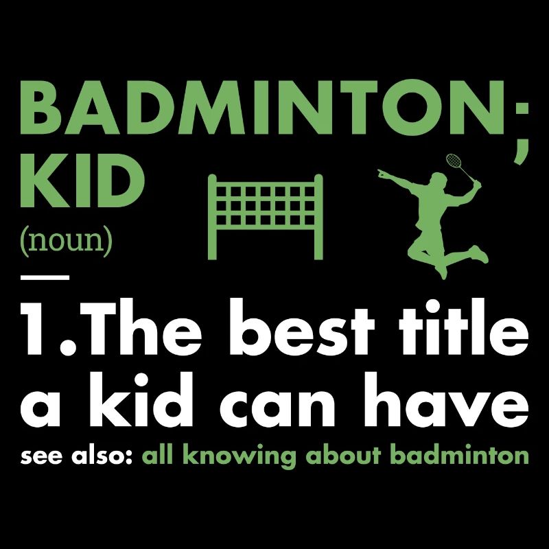 Sport Kid Definition Badminton