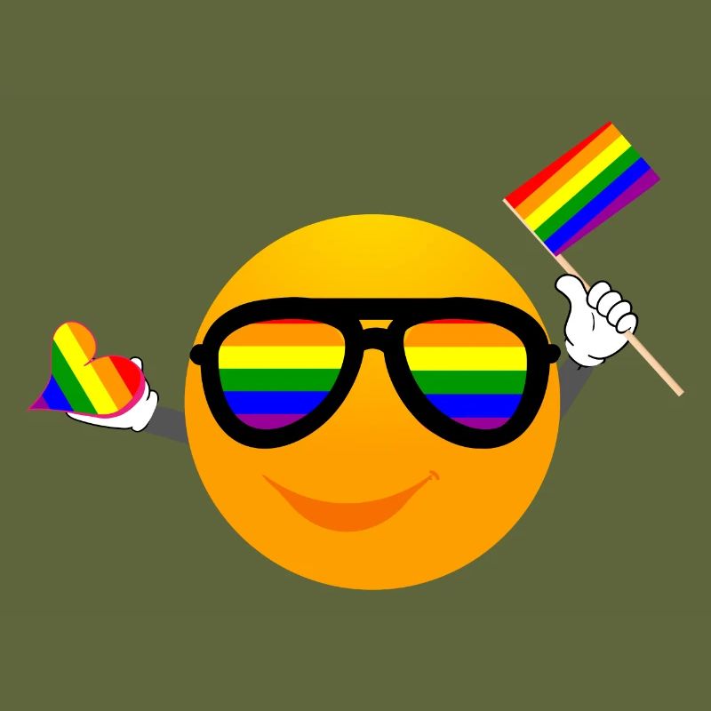 SMILE EMOTICONE LGBTQ