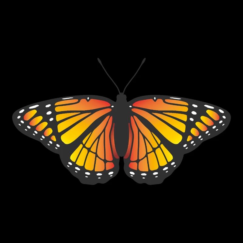 Monarch Butterfly icon symbol logo moth