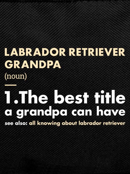 Labrador Retriever Grandpa Definition