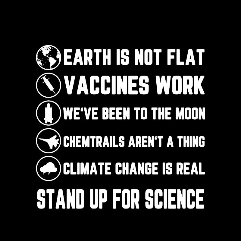 Anti Vax Flache Erde Impfgegner Schwarzer Humor