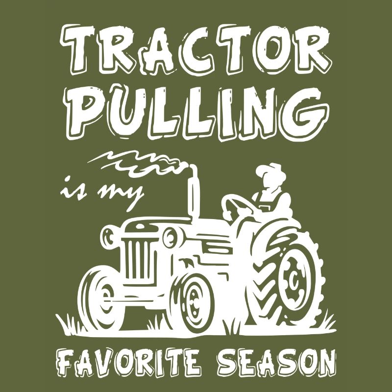 Tractor Pulling Farm Worker