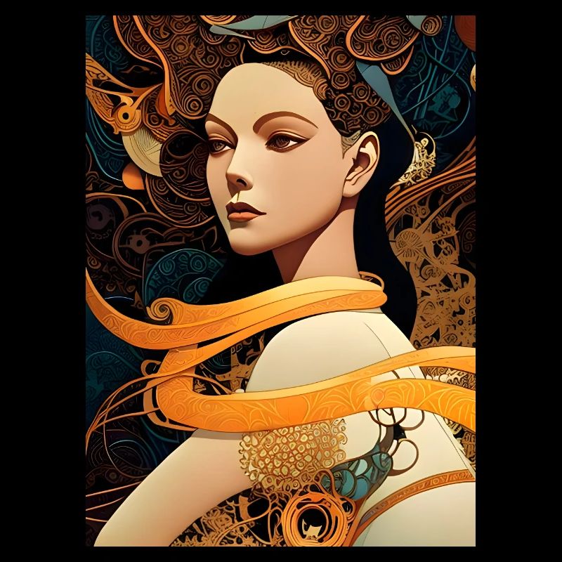 Naina - Geometric Mechanical Art Style