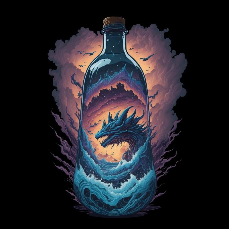 Drachen Flasche