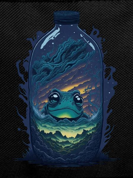 Frosch In Flasche