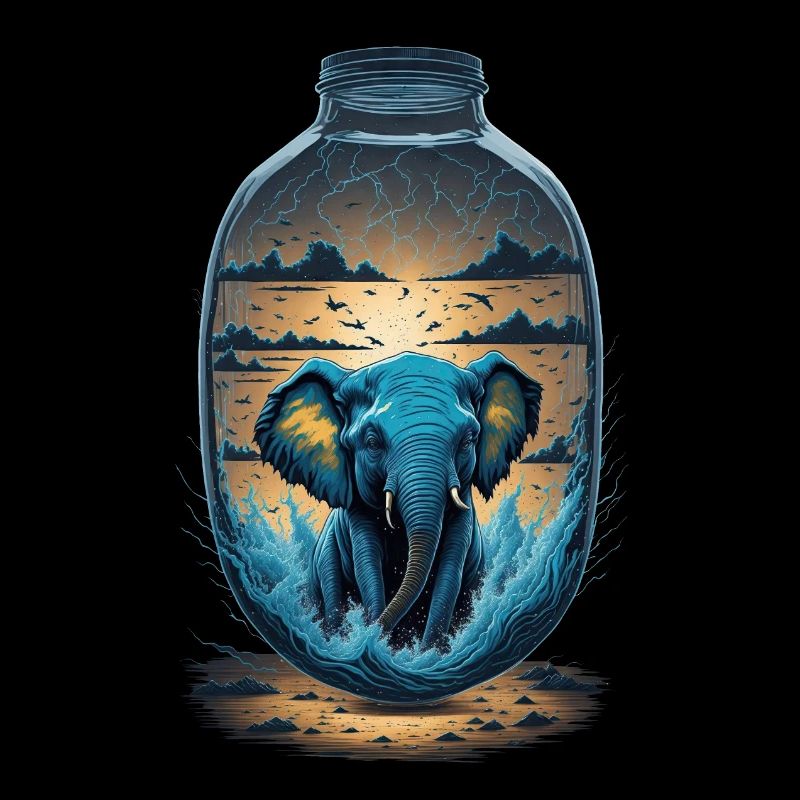 Elefant Flasche