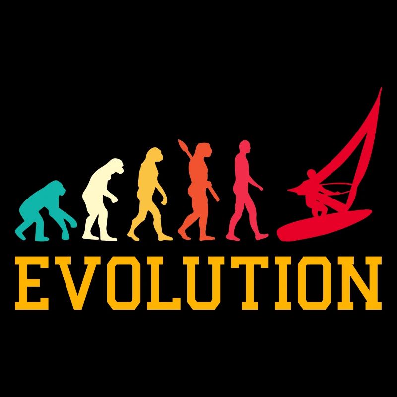 Evolution Graphic Sailboat Captain Sailing Sea Boa
