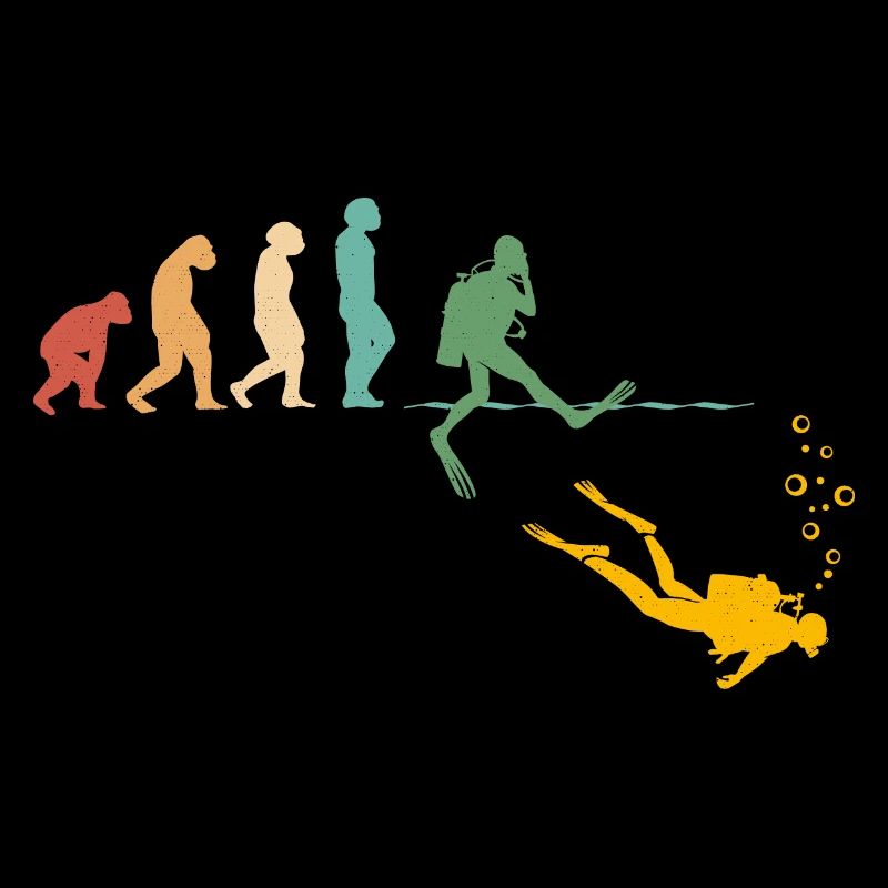 Evolution Graphic Diver Diving Scuba Diver Apnoe S
