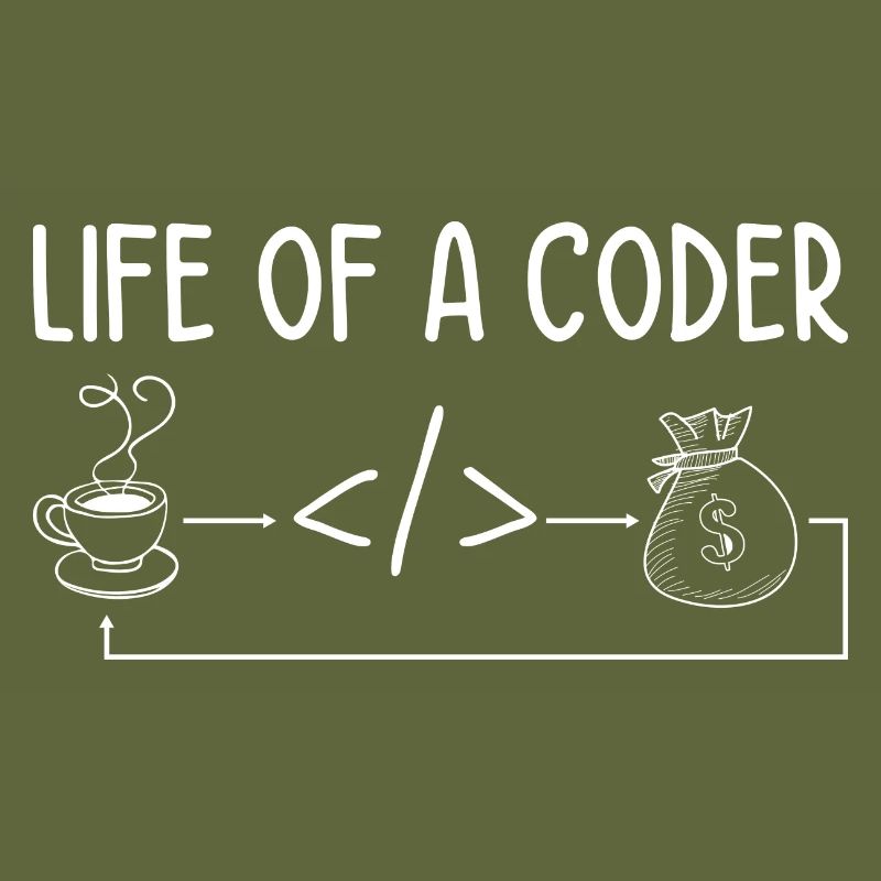 Life Of A Coder Software Developer Programmer Nerd