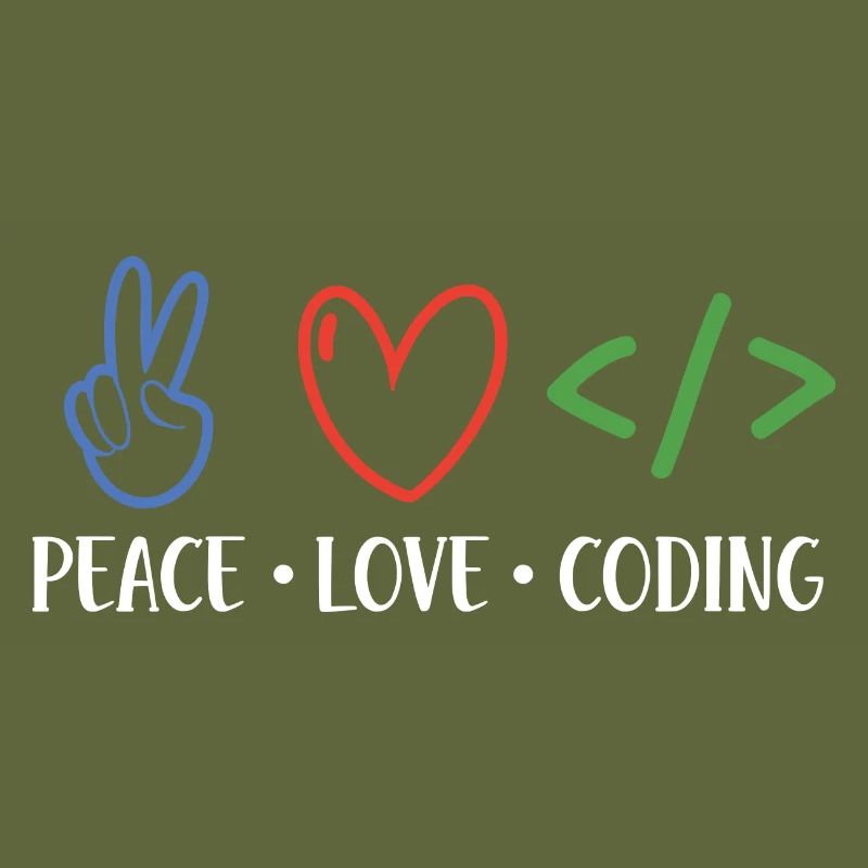 Peace Love Coding Coder Software Developer Program