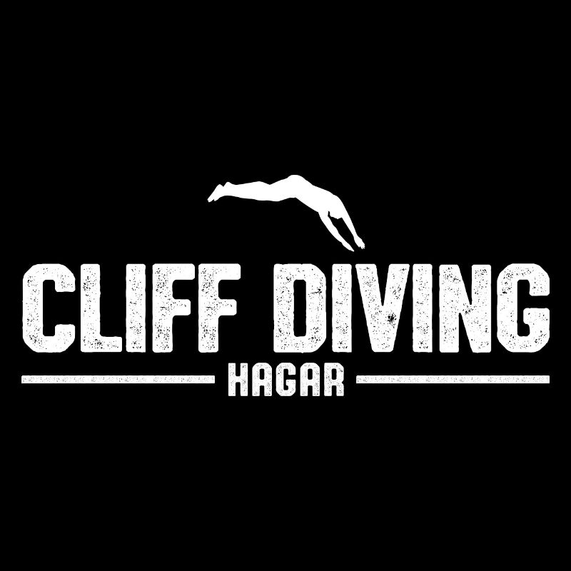Retro Graphic Cliff Diver Cliff Diving Tombstoning