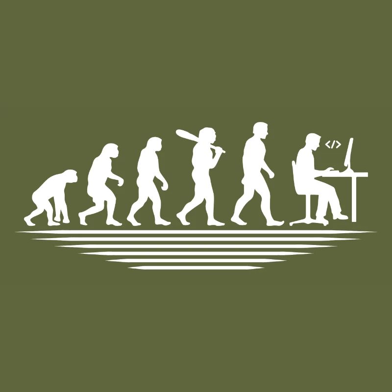 Coffee Coding Evolution Codeur Développeur Nerd Coffe
