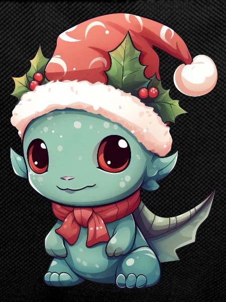 Christmas Laughter: Happy Dragon with