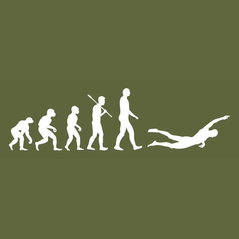 Human Evolution Swimmer