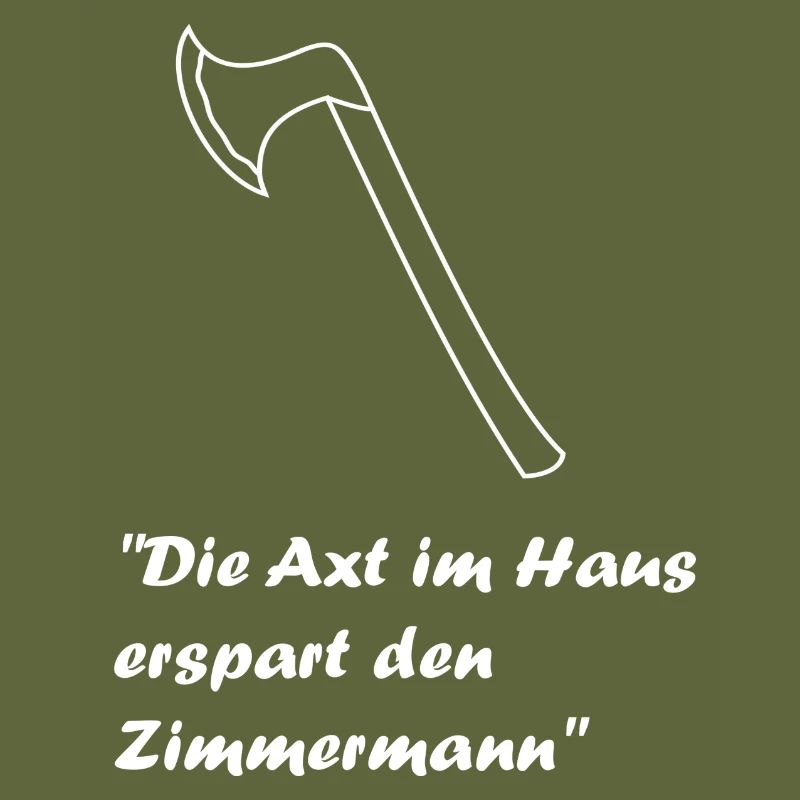 Axt charpentier artisan maison sort bois