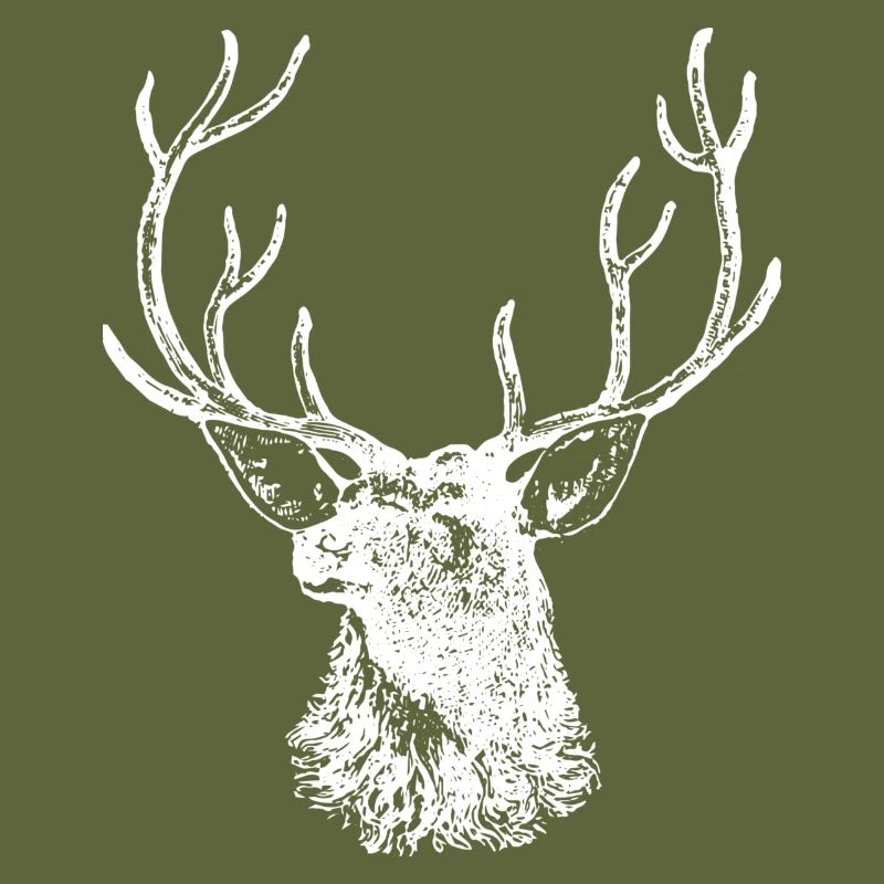 Hirsch Elch Geweih Hirschkopf Jäger